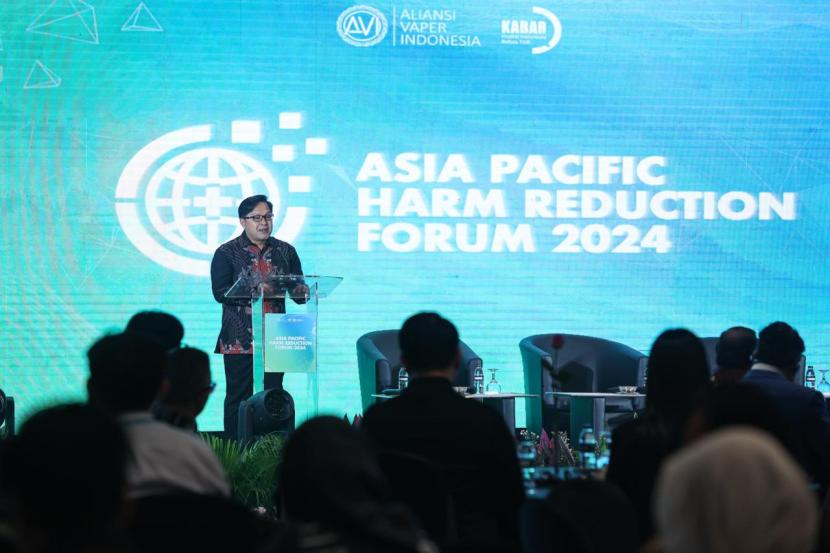Pacific Harm Reduction Forum (APHRF) 2024, forum yang membahas isu mengenai pengurangan bahaya dari penggunaan tembakau di Asia Pasifik, diadakan pada hari ini, Rabu (3/7/2024) di Jakarta Convention Center.