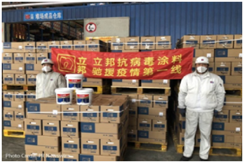 Pada 1 Maret 2020, Nippon Paint China telah menyumbangkan Anti-Virus Kids Paint kerumah sakit di Provinsi Hubei, Tiongkok. 