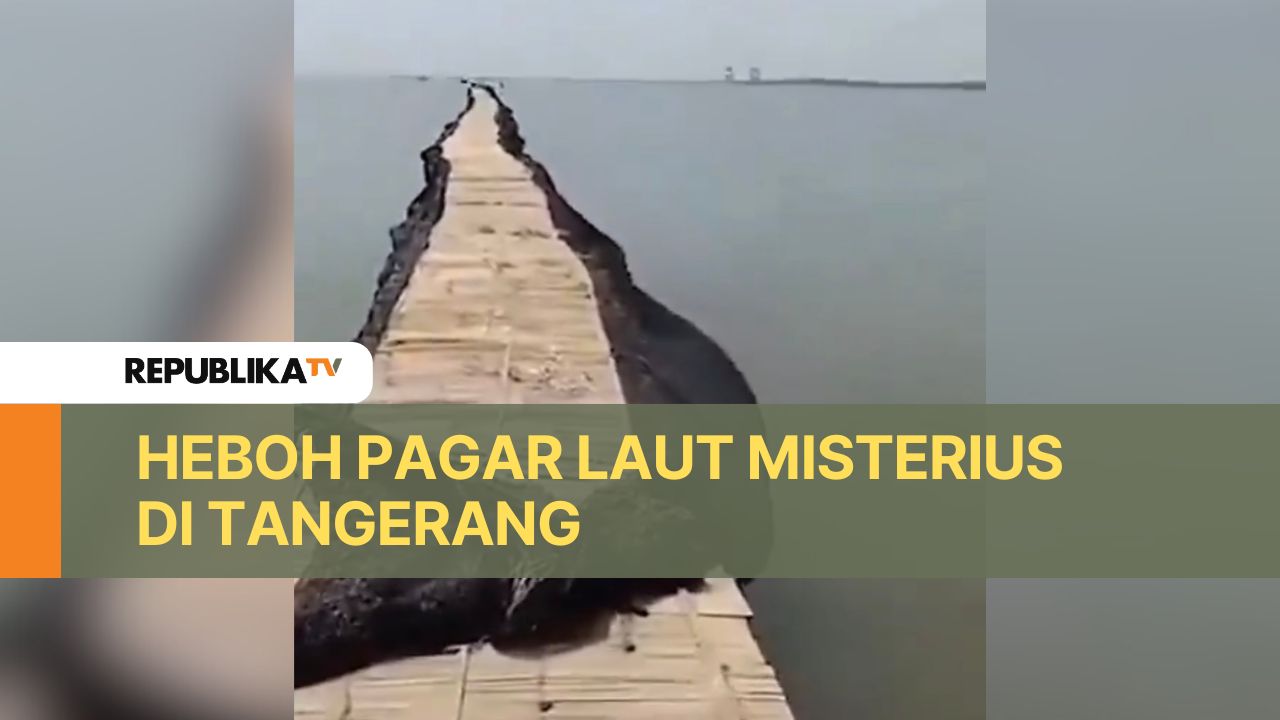 Pagar laut misterius di Tangerang