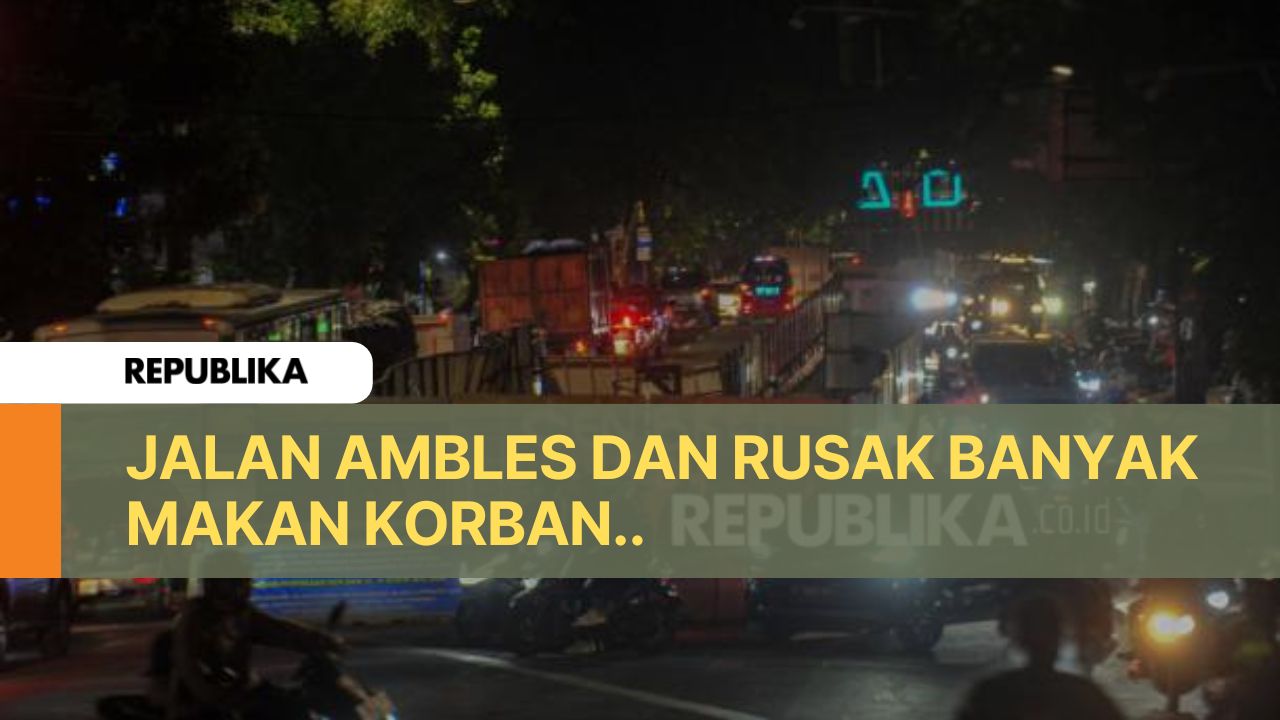 Pak Gubernur Pramono Jalan di Pasar Minggu Rusak 