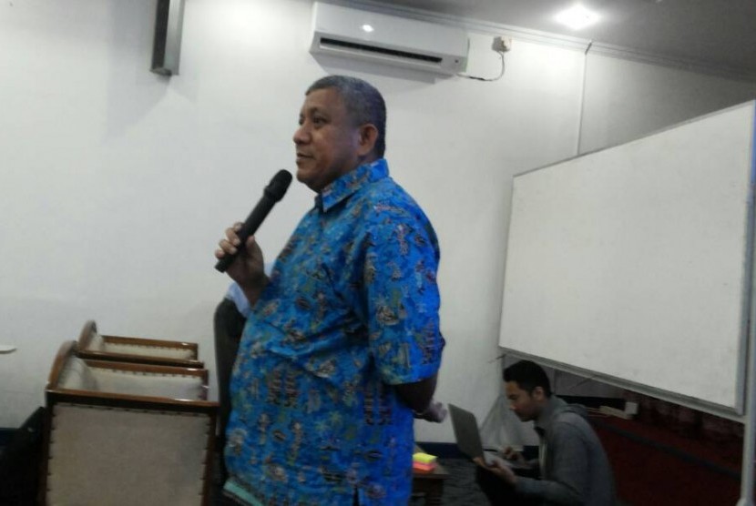 Pakar pendidikan Zulfikri Anas saat mengisi workshopguru-guru MAN 4 Pondok Pinang Jakarta, Selasa (13/6). 