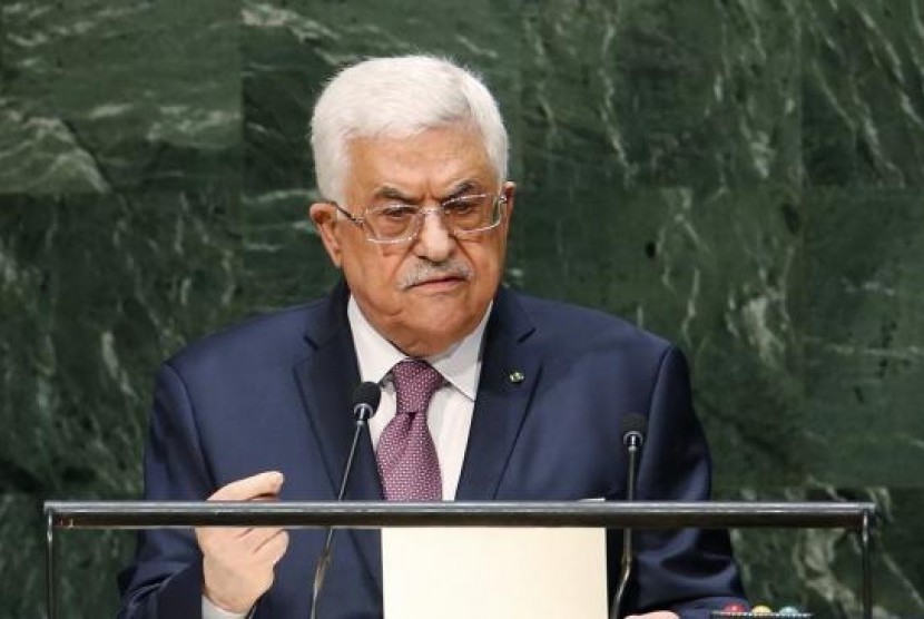 Palestinian President Mahmoud Abbas addresses the 69th United Nations General Assembly at United Nations Headquarters in New York, September 26, 2014.