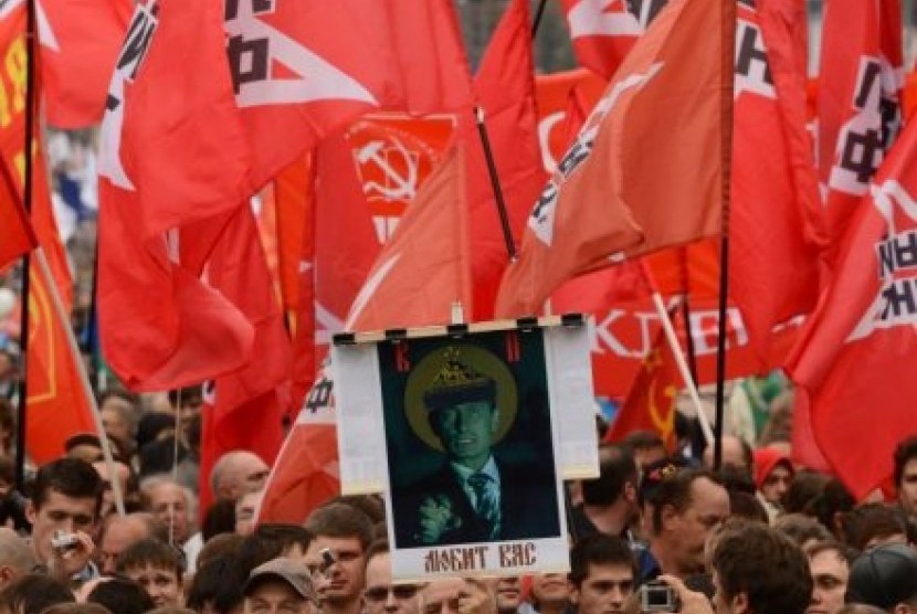 Pamer kekuatan: Unjukrasa anti pemerintah Pres. Putin di Moskow