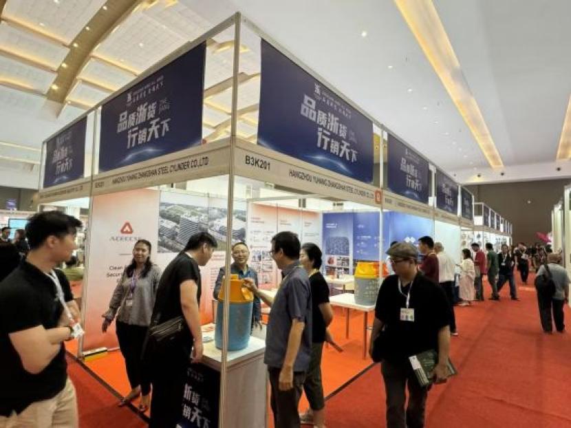 Pameran Perdagangan Internasional Zhejiang (Indonesia) dibuka secara meriah di Jakarta International Expo Center, Jakarta Pusat pada Selasa-Jumat (4-7/6/2024). 