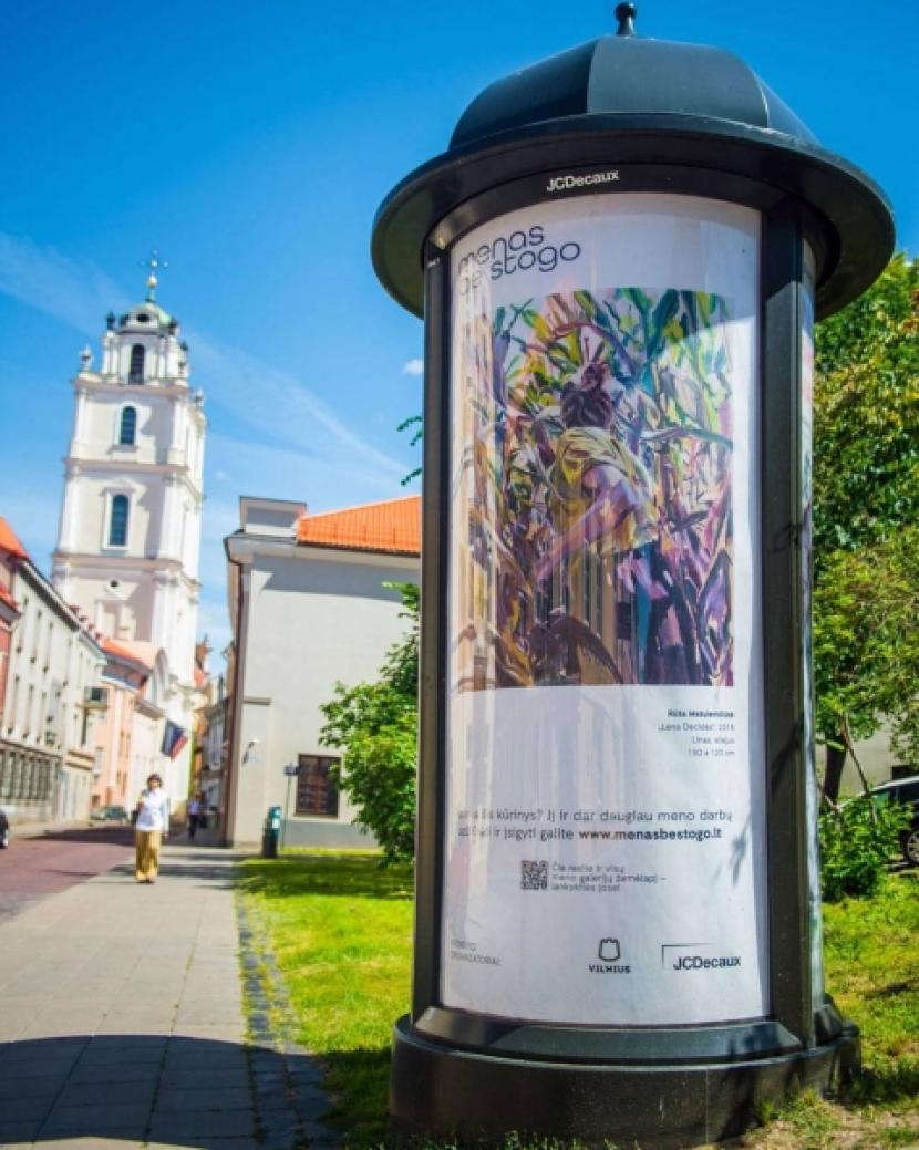 Pameran seni terbuka di Vilnius di tengah pandemi