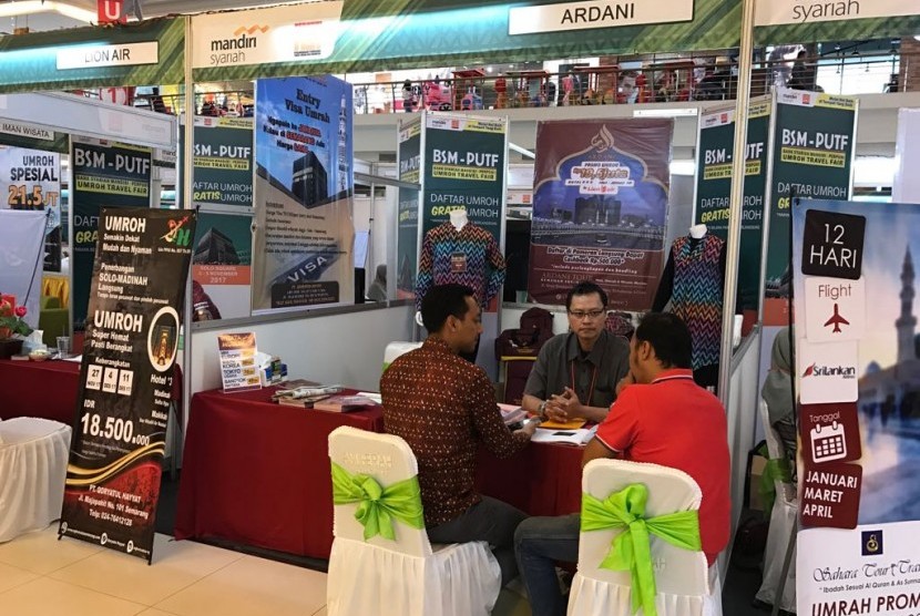 Pameran umrah di Atrium Solo Square, Solo, digelar 3-5 November 2017.