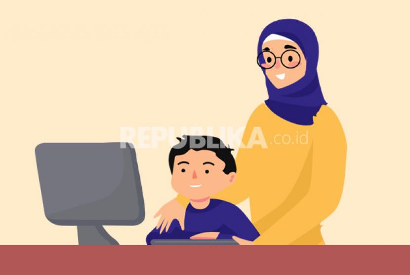 Paparan internet yang tidak dibarengi dengan pengawasan dari orang tua dapat mempengaruhi kesehatan mental anak dan remaja.  (ilustrasi).