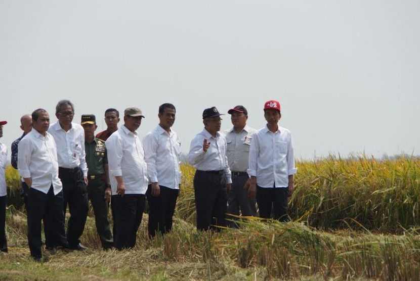 panen raya di Karwang, Ahad (27/9)