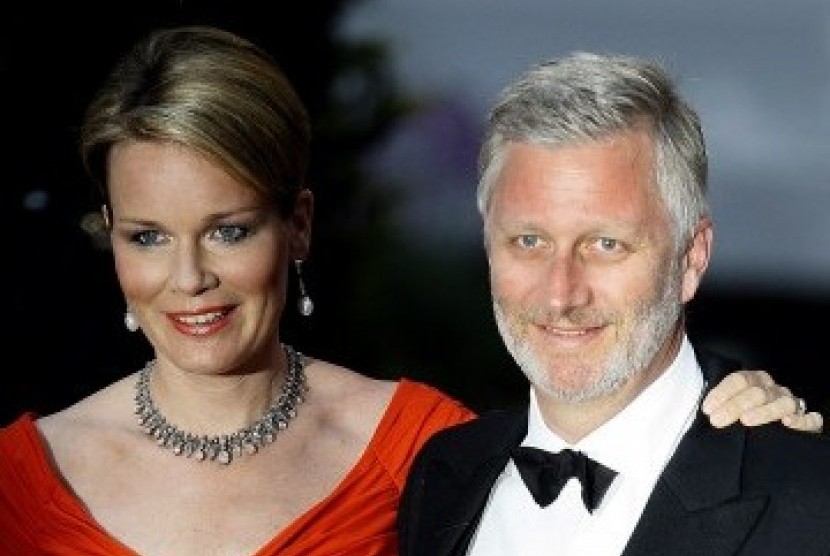 Belgian King Philippe Léopold Louis Marie and Queen Mathilde.