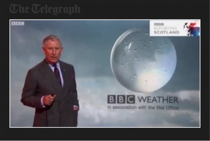 Pangeran Charles jadi pemandu prakiraan cuaca di BBC Skotlandia