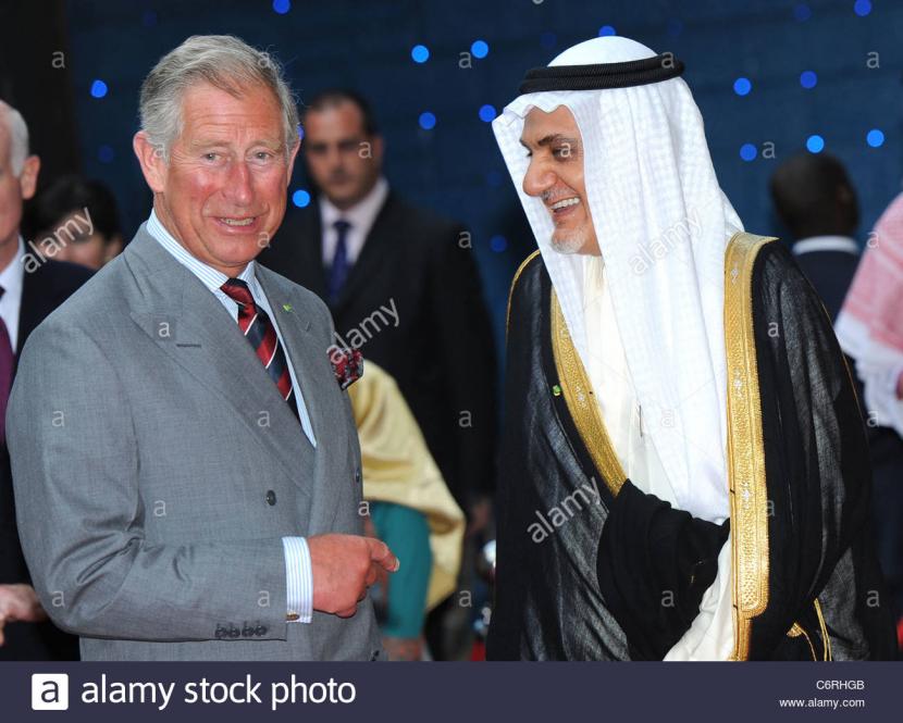 Pangeran Charlis bersama Pangeran Turki Al-Faisal