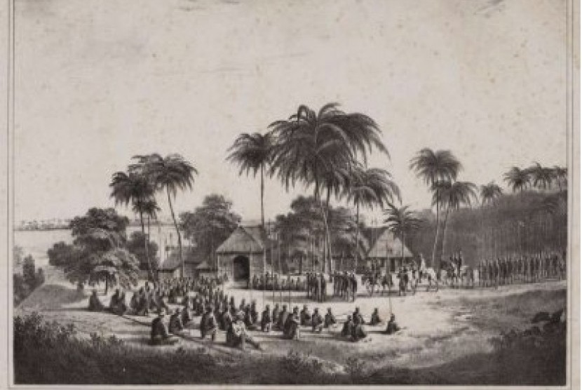 Lasykar rakyat dalam pemberontakan petani dan ulama di Banten, tahun 1888.