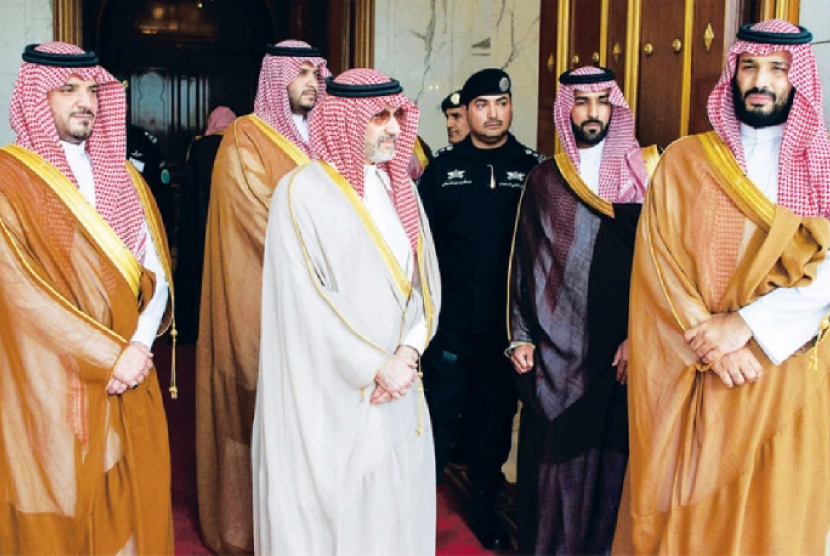 Pangeran Muhammad bin Salman (kanan).