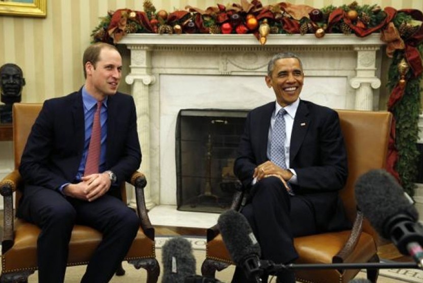 Pangeran William bertemu Obama di Gedung Putih. 