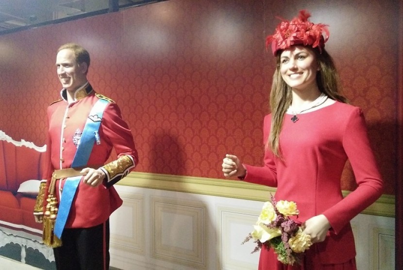 Pangeran William dan Kate Middleton juga jadi salah satu koleksi di Alive Star Ancol