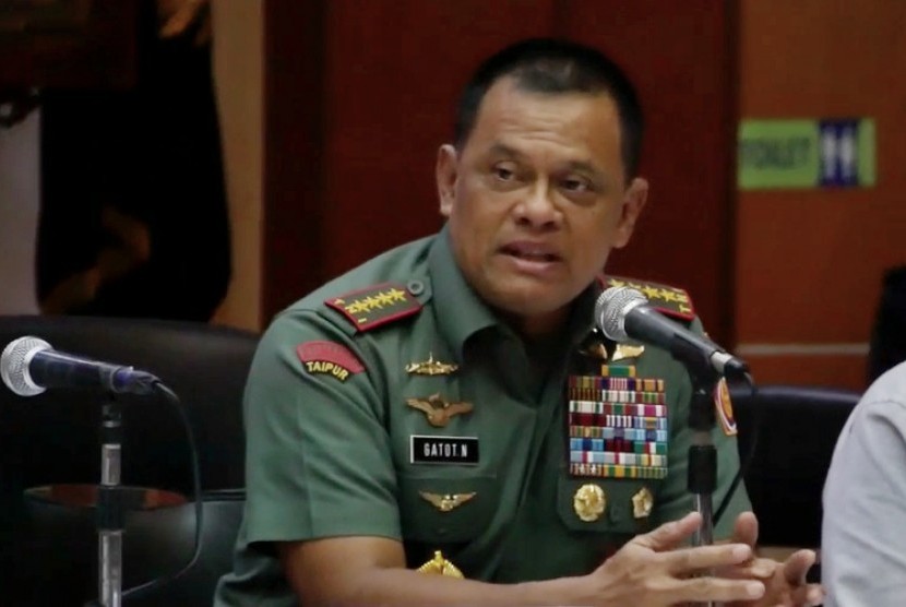 The commander of the Indonesia Defense Forces (TNI), General Gatot Nurmantyo