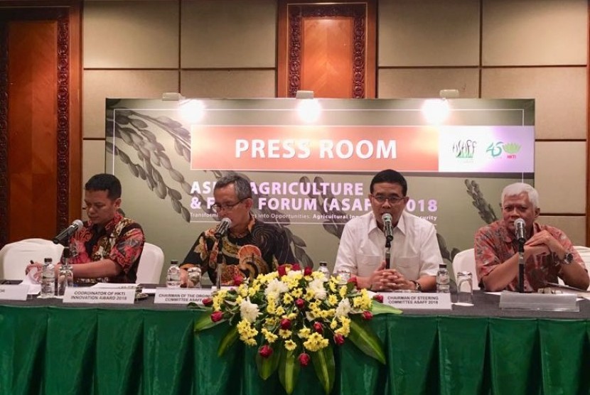 Panitia Asian Agriculture and Food Forum (ASAFF) 2018 menggelar jumpa pers di Jakarta, Sabtu (23/6).