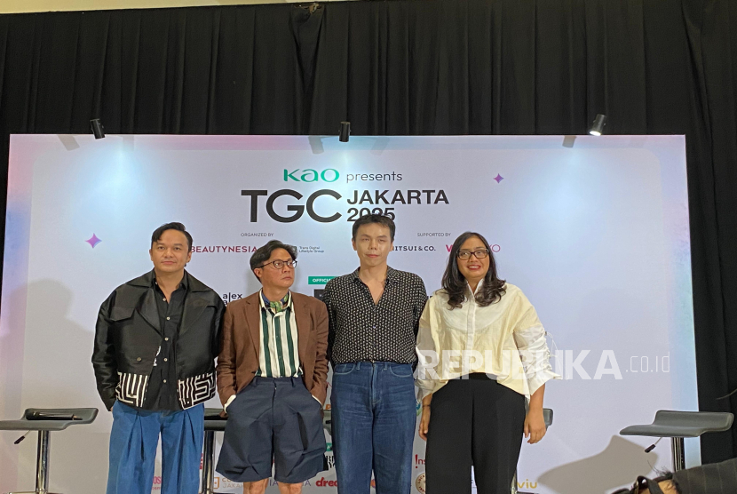 Para desainer lokal yang akan menampilkan koleksi eksklusif di KAO Presents TGC Jakarta 2025 yang digelar di JCC, Sabtu (5/7/2025).