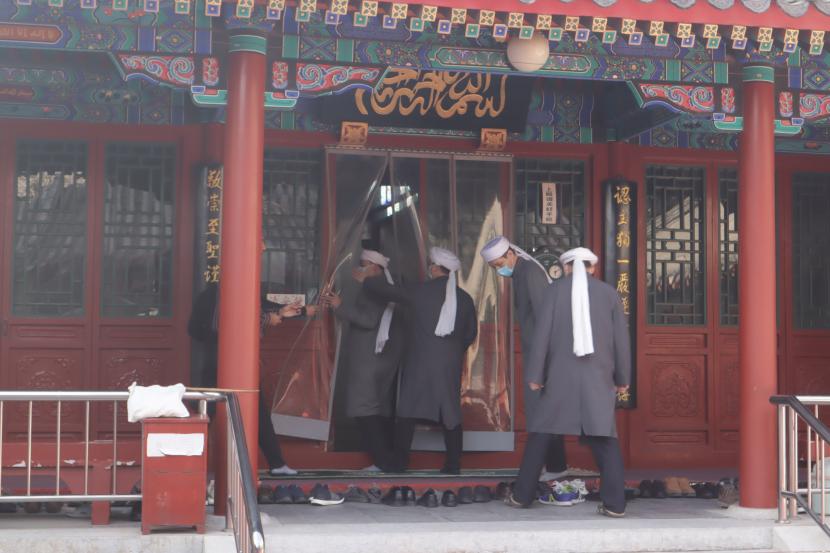 Sejumlah masjid di Beijing ditutup untuk cegah penyebaran Covid-19. Ilustrasi masjid di Beijing, China.