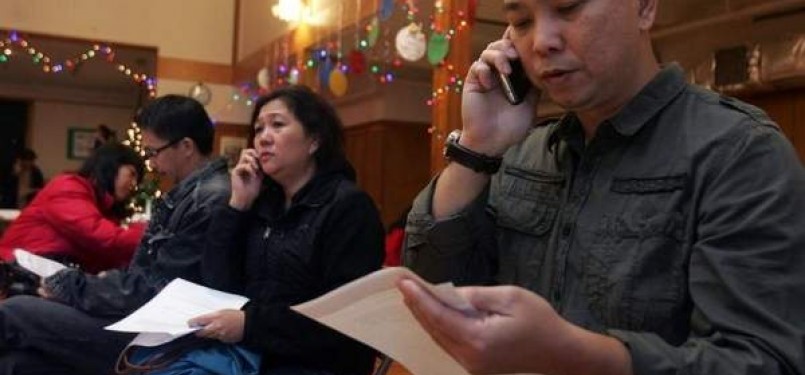 Para imigran WNI yang merupakan jamaat Gereja Reformed Church di Highland Park, New Jersey, yang terancam dideportasi. 