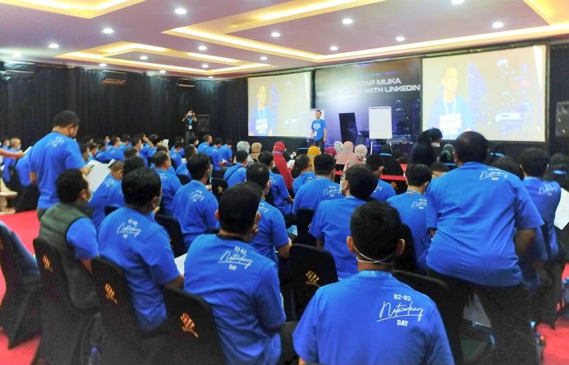 Para influencer sosial media linked-in berkumpul di Sentul, Bogor, Rabu (2/2/2022). 