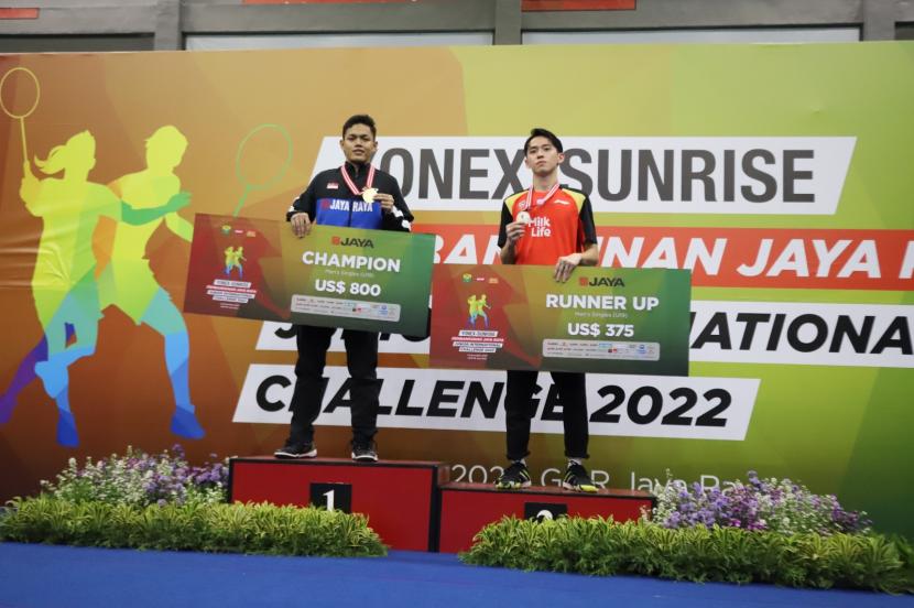 Para juara Turnamen Junior Yonex Sunrise Pembangunan Jaya Raya 2022 (ilustrasi). Yonex Sunrise Pembangunan Jaya Raya Junior International Grand Prix 2023 pada 18-23 Juli di GOR PB Jaya Raya Bintaro, Tangerang Selatan.  