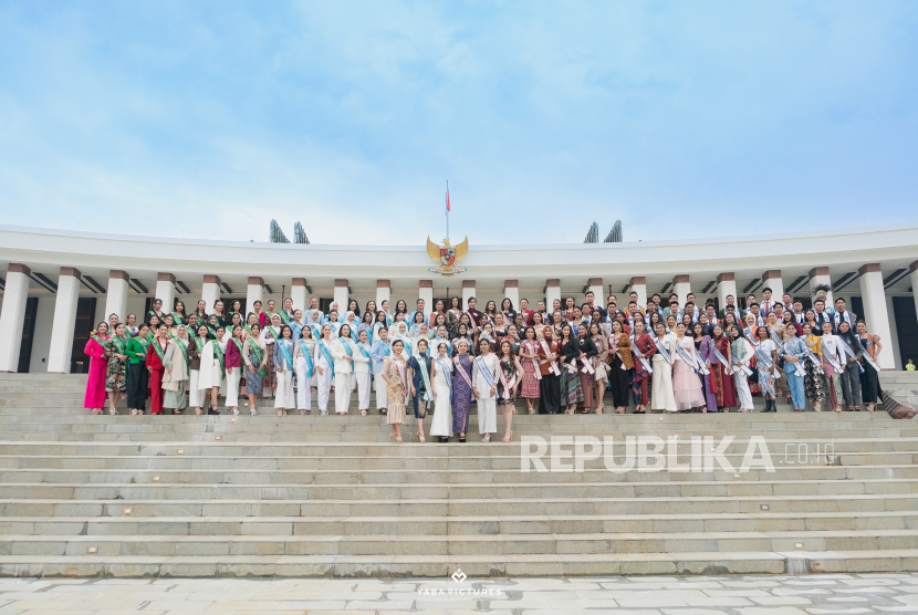 Para kontestan El John Pageants Festival 2025 yang digelar di Ibu Kota Nusantara (IKN) beberapa waktu lalu.