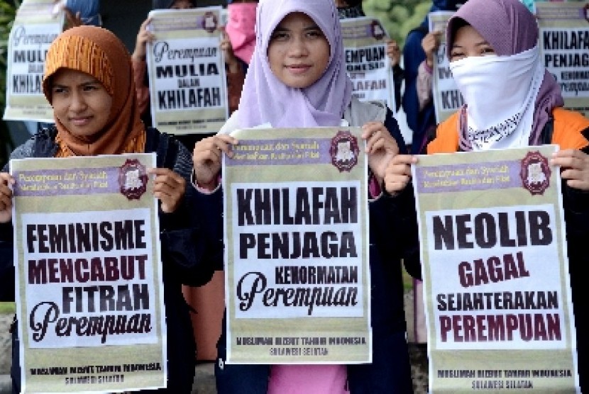 Para Muslimah Hizbut Tahrir Indonesia (HTI).