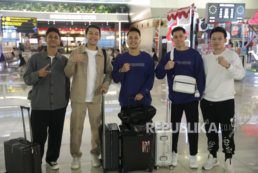 Para pebulu tangkis putra Indonesia yang akan berlaga di Kejuaraan Dunia Bulu Tangkis 2025.