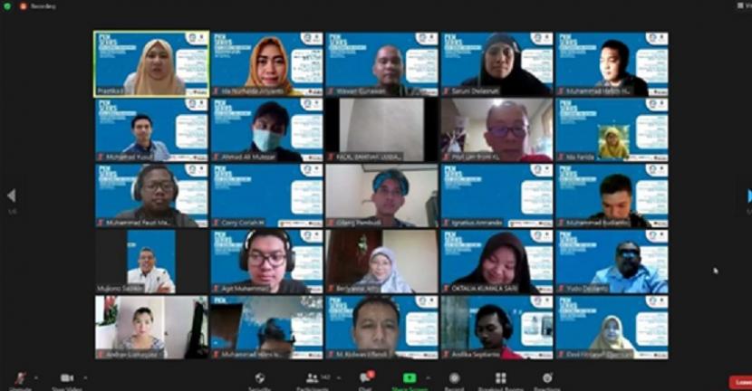 Para pelaku UMKM dari berbagai negara di ASEAN mengikuti Webinar yang mengusung tema 