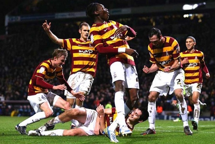 Para pemain Bradford City.