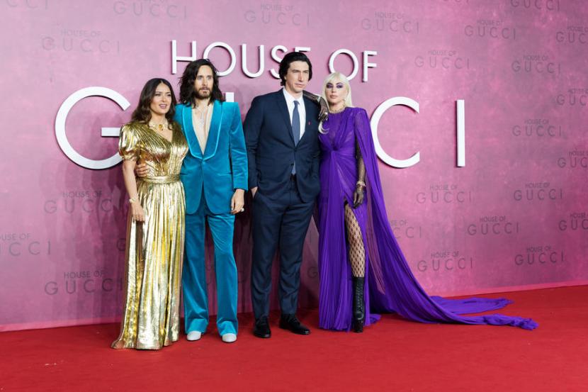 Para pemain film House of Gucci. Keluarga Gucci mengisyaratkan akan mengambil tindakan hukum terhadap film tersebut (ilustrasi).