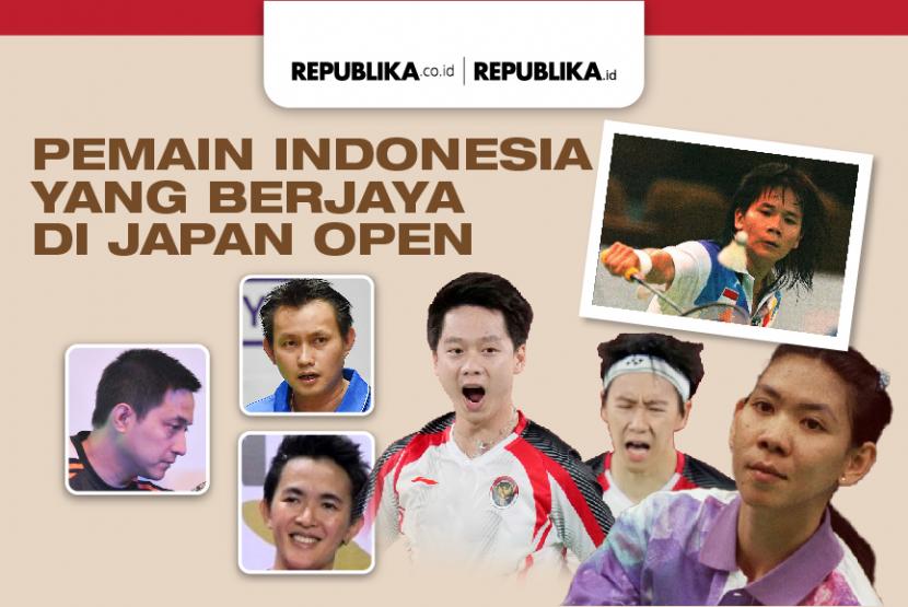 Para pemain Indonesia yang berjaya di turnamen Japan Open.