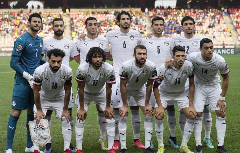 Para pemain Mesir di Piala Afrika 2021.
