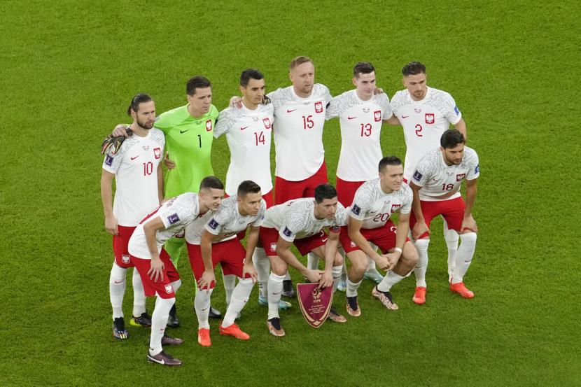  Para pemain timnas Polandia yang dikalahkan tim peringkat 171 dunia, Moldova, di kualifikasi Euro 2024, Rabu (21/6/2023) dini hari WIB.