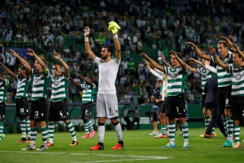 Para pemain Sporting Lisbon (ilustrasi).