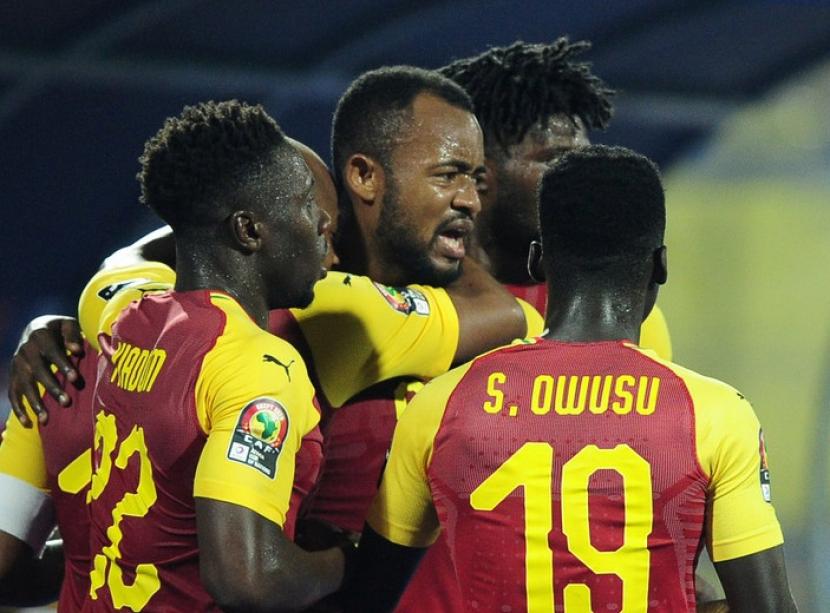 Para pemain tim nasional Ghana (ilustrasi). Jelang Piala Dunia  Qatar 2022, Ghana Gelar Sesi Doa Khusus Saat Sholat Jumat