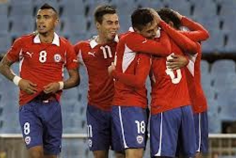 Para pemain Timnas Chile.