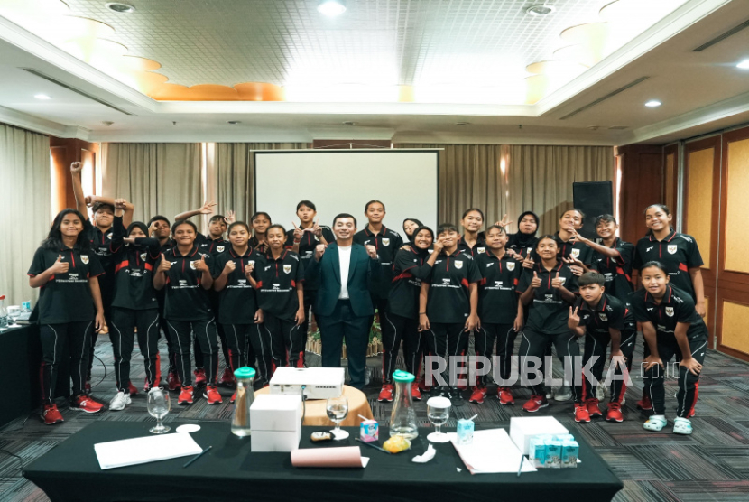 Para pemain timnas putri Indonesia U-16 (ilustrasi).