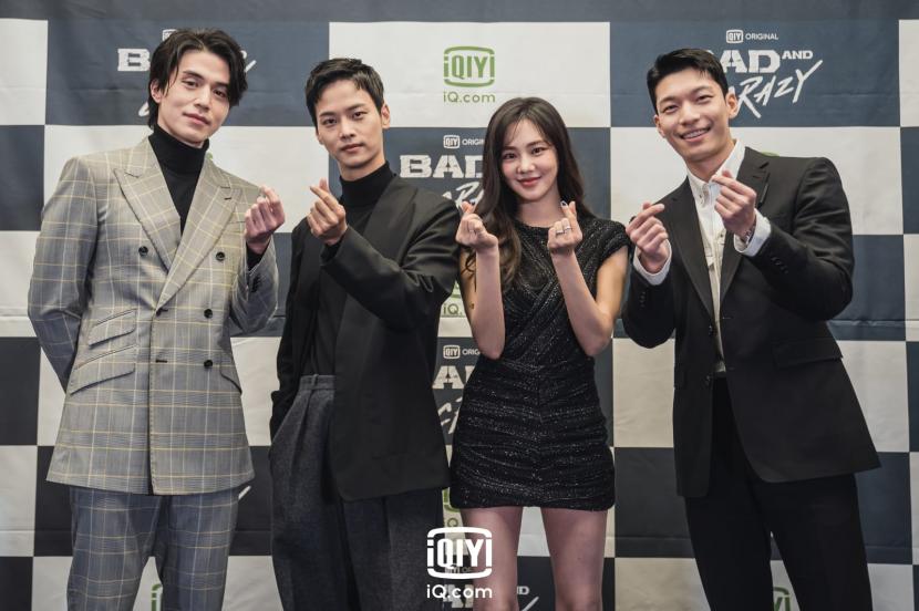 Para pemeran serial drama Korea Bad and Crazy. Serial 12 episode ini tayang di iQiyi dan situs iQ.com.