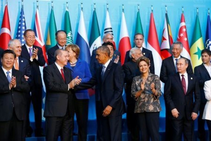 Para pemimpin negara kelompok G-20.