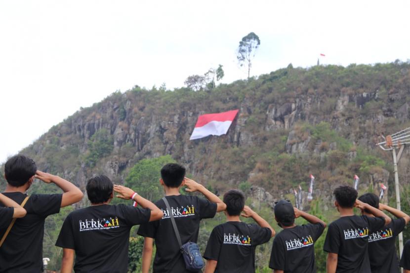 Para pemuda di Kabupaten Bandung Barat, Jawa Barat, mendeklarasikan Airlangga Hartarto sebagai calon presiden (capres) RI 2024.