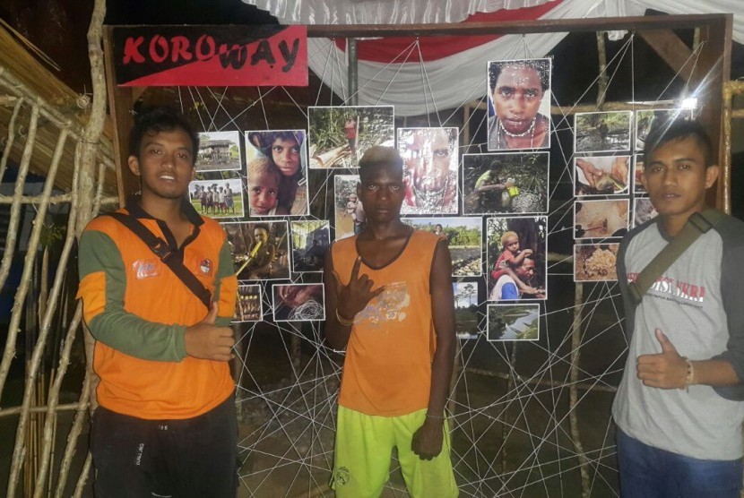 Para pemuda yang tergabung dalam peserta Ekspedisi NKRI Koridor Papua Bagian Selatan 2017.