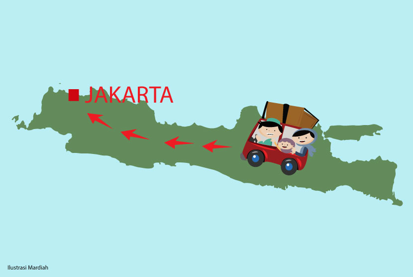 Para pendatang ke Jakarta (ilustrasi). Dukcapil DKI memprediksi sebanyak 40 ribu pendatang baru datang ke Ibu Kota.