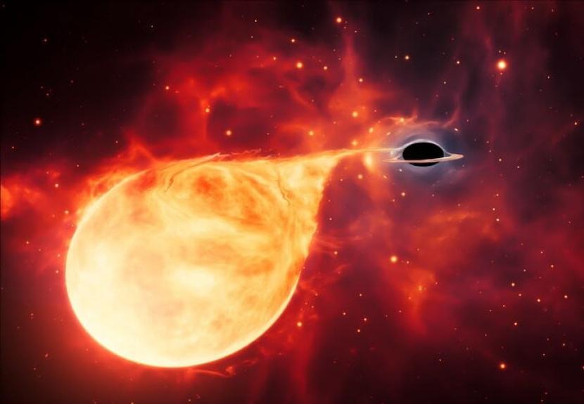 Para peneliti mengamati lubang hitam. ilustrasi