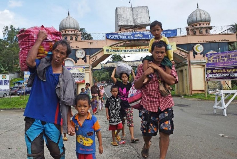 Para penguingsi di Marawi, Filipina Selatan
