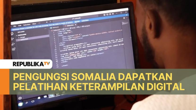 Para pengungsi mendapatkan pelatihan keterampilan digital dengan dukungan PBB.