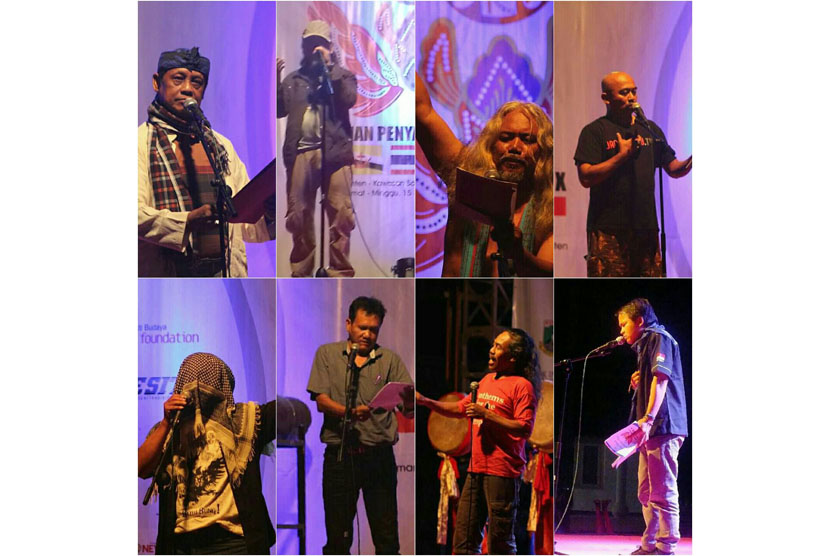 Para penyair Indonesia dan manca negara tampil pada acara Pertemuan Penyair Nusantara (PPN) X di Banten.