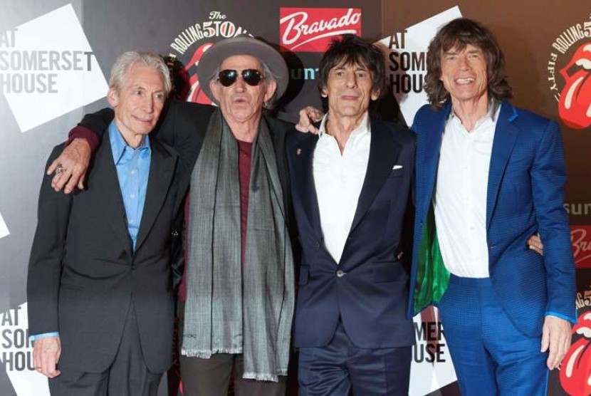 Grup musik rock asal Inggris The Rolling Stones melarang Presiden Amerika Serikat Donald Trump memutar lagu mereka lagi tanpa izin (Foto: Para personel The Rolling Stones (Kiri ke Kanan) Charlie Watts, Keith Richards, Ronnie Wood dan Mick Jagger)