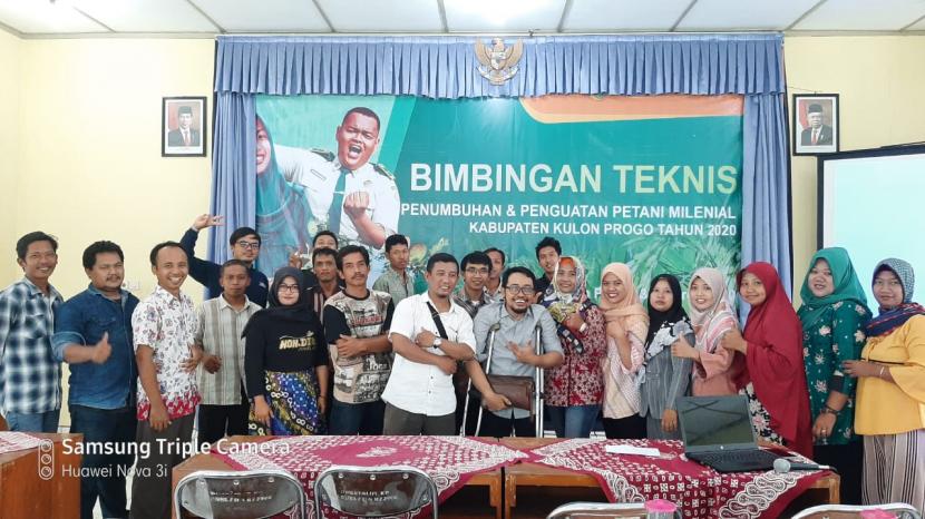 Para peserta bimbingan teknis (bimtek) yang digelar di Kantor UPT Penyuluhan Kabupaten Kulonprogo, DIY.